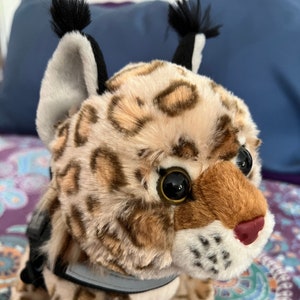 Emotional Support Bobcat Plush Stuffed Animal Personalized Gift Toy