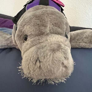 Emotional Support Manatee Plush Stuffed Animal Personalized Gift Toy