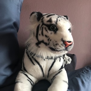 Stuffed white tiger toy shop