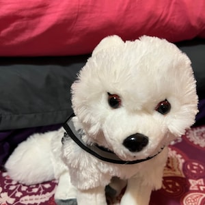 Emotional Support White Arctic Fox Plush ESSA Stuffed Animal Personalized Gift Toy