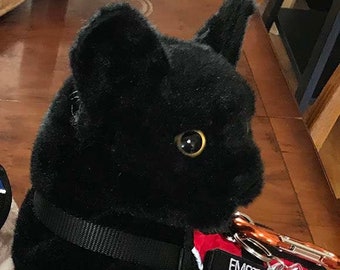 Emotional Support Black Cat Halloween Spooky Plush Stuffed Animal Personalized Gift Toy