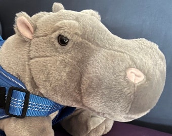 Emotional Support Hippo Plush Stuffed Animal Personalized Gift Toy
