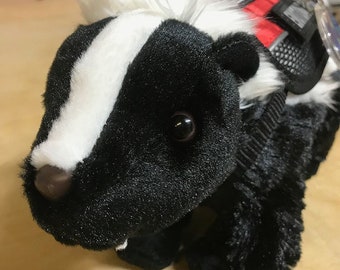 Emotional Support Skunk Plush ESSA Stuffed Animal Personalized Gift Toy