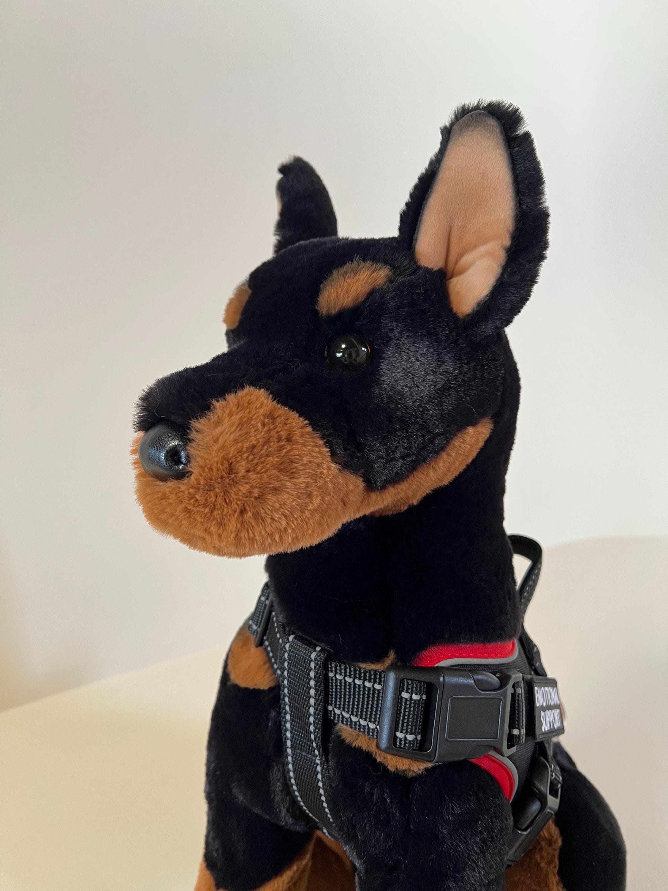 ESSA Doberman Pinscher Dog Delux Emotional Support Plush Stuffed