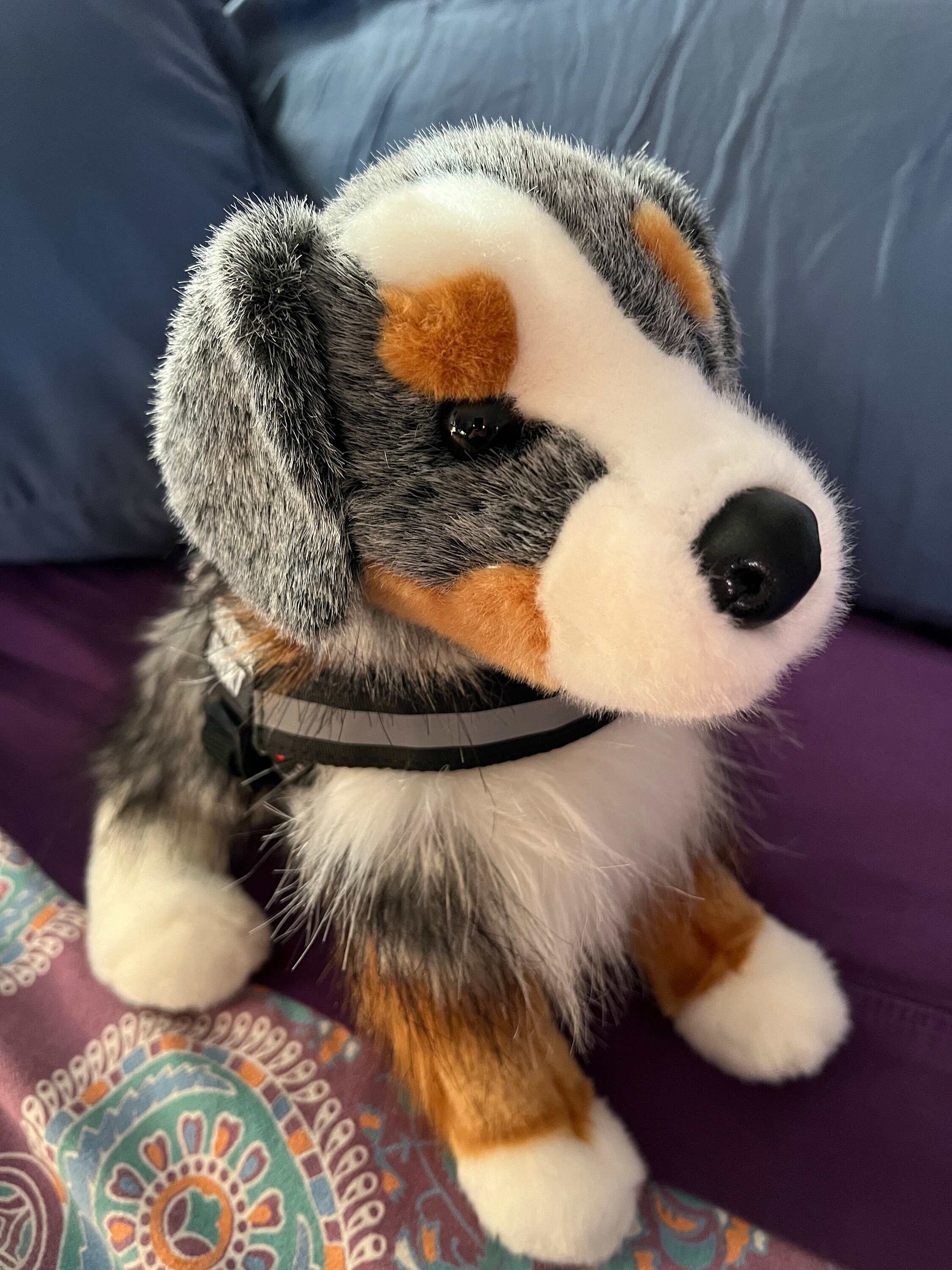 Emotional Support Australian Shepard Aussie Plush Stuffed Animal Personalized Gift Toy Etsy Canada