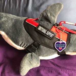 Emotional Support Great White Shark Plush Stuffed Animal Personalized Gift Toy image 5