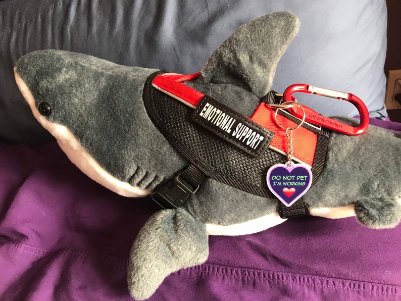 Emotional Support Great White Shark Plush Stuffed Animal Personalized Gift Toy image 5