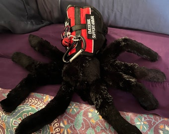 Apoyo emocional Araña negra Arácnido Peluche Animal de peluche Juguete de regalo personalizado