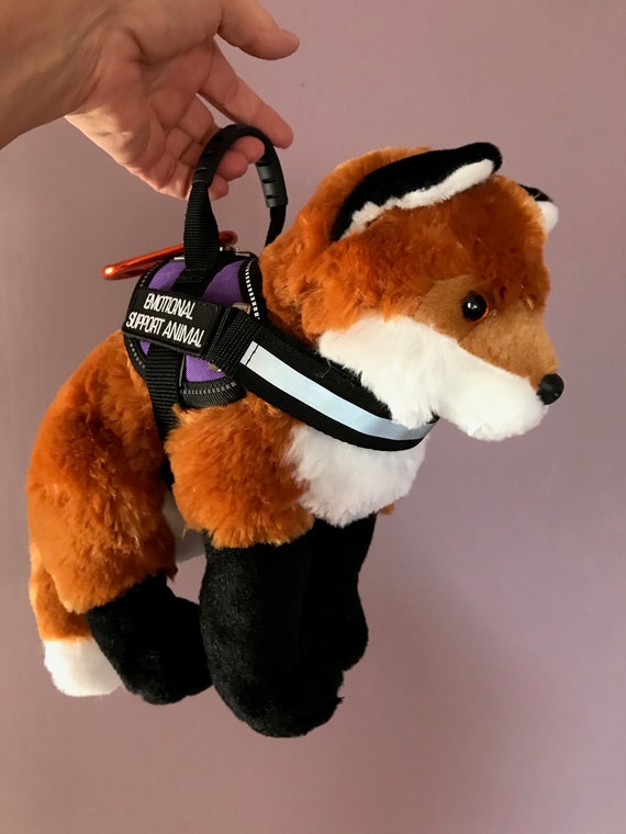Emotional Support Red Fox Stuffed Animal Plushie Toy - Etsy