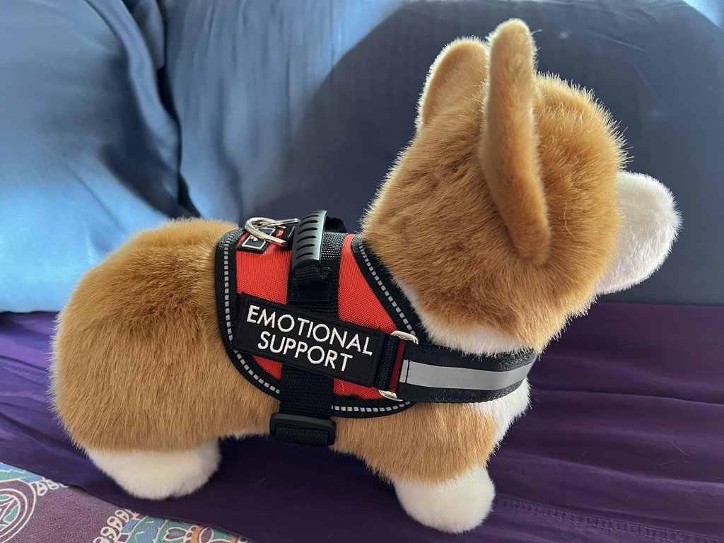 Emotional Support Harness With Handle Stuffed Animal Plush Personalized  Full Gear Set Up 