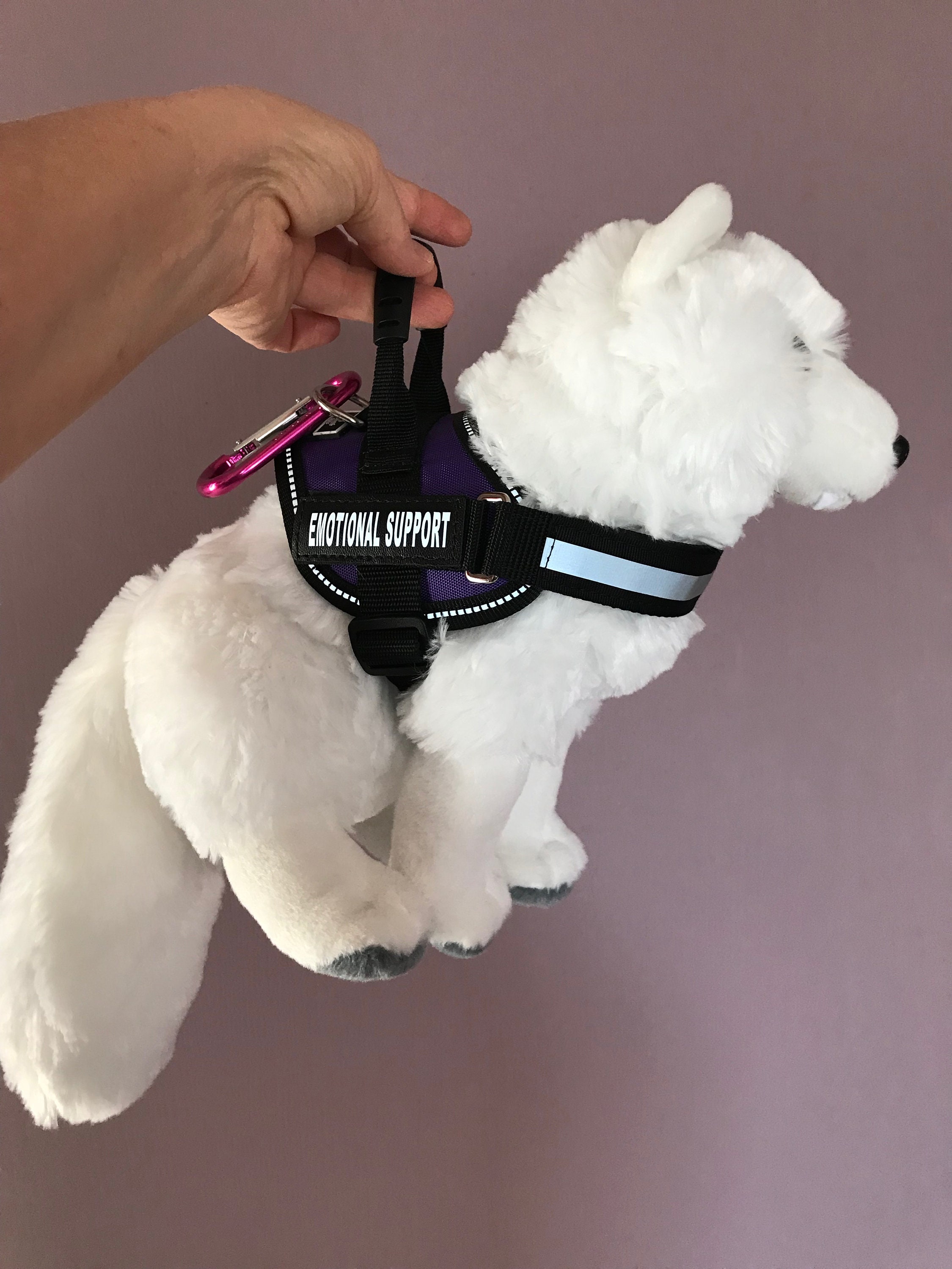 Emotional Support White Arctic Fox Plush Stuffed Animal Personalized Gift  Toy 