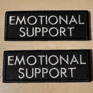 Emotional Support Embroidered Printed Harness Patches Plush Stuffed Animal