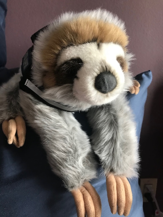 Emotional Support Sloth Plush Stuffed Animal Personalized Gift Toy 