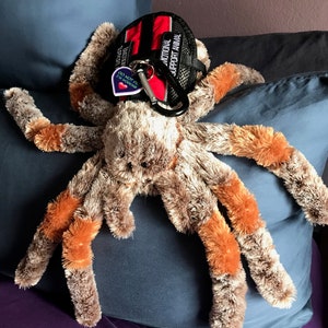 Emotional Support Tarantula Spider Arachnid Plush Stuffed Animal Personalized Gift Toy