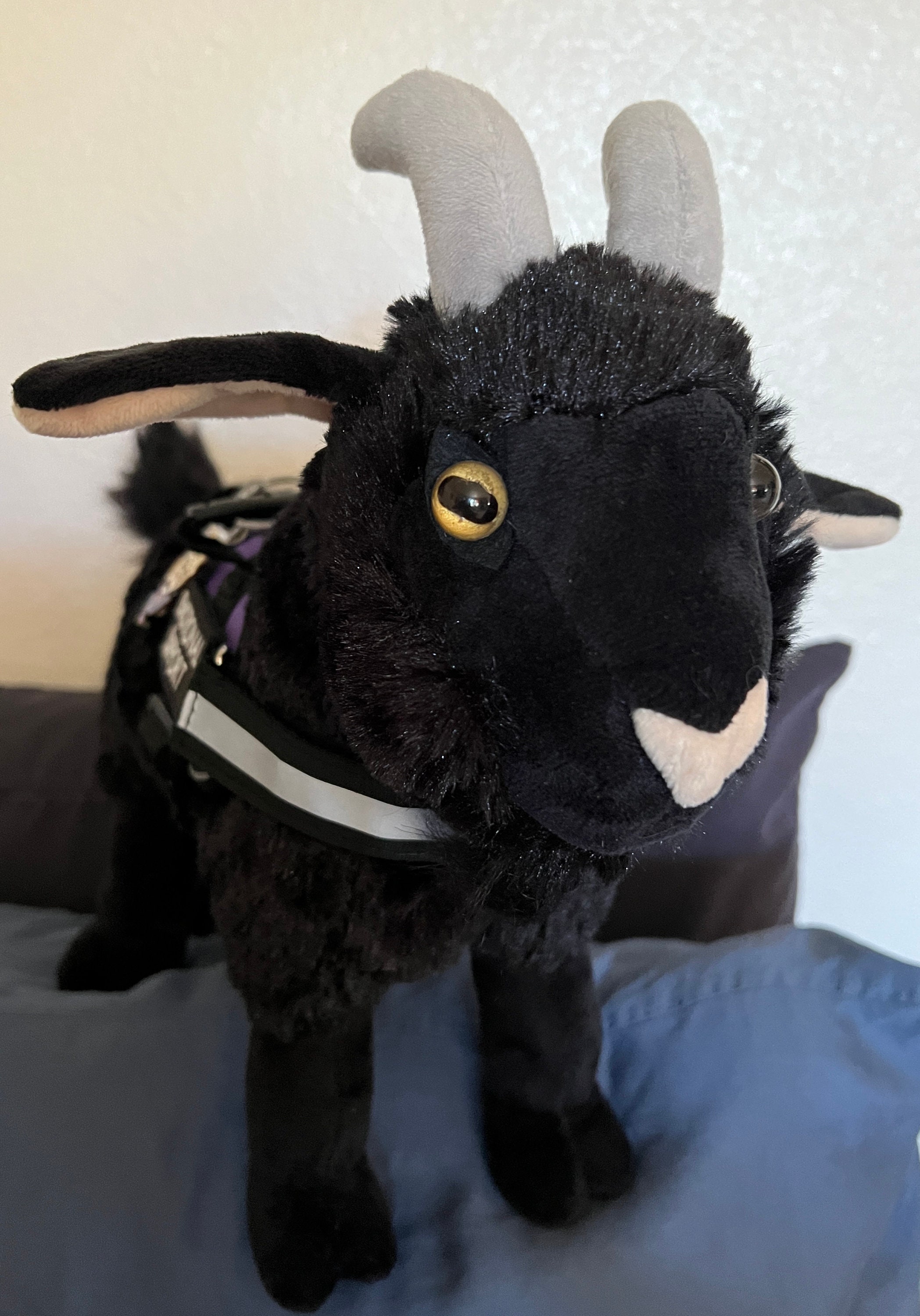 Emotional Support Hornless Goat Plush Stuffed Animal Personalized