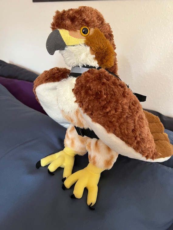Emotional Support Redtail Hawk Plush Stuffed Animal Personalized
