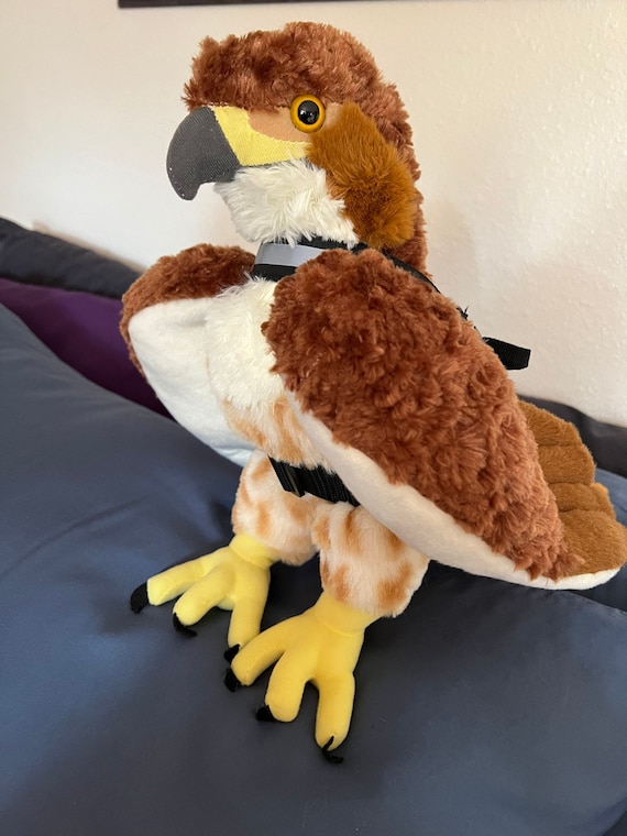 Emotional Support Redtail Hawk Plush Stuffed Animal Personalized Gift Toy 