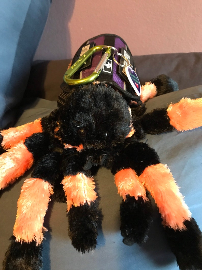 Emotional Support Tarantula Spider Arachnid Stuffed Animal Plushie Toy 