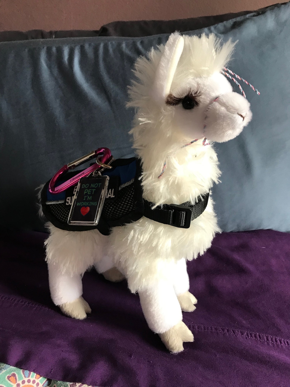 Emotional Support Custom Critter Stuffed Animal Plushie Toy Etsy