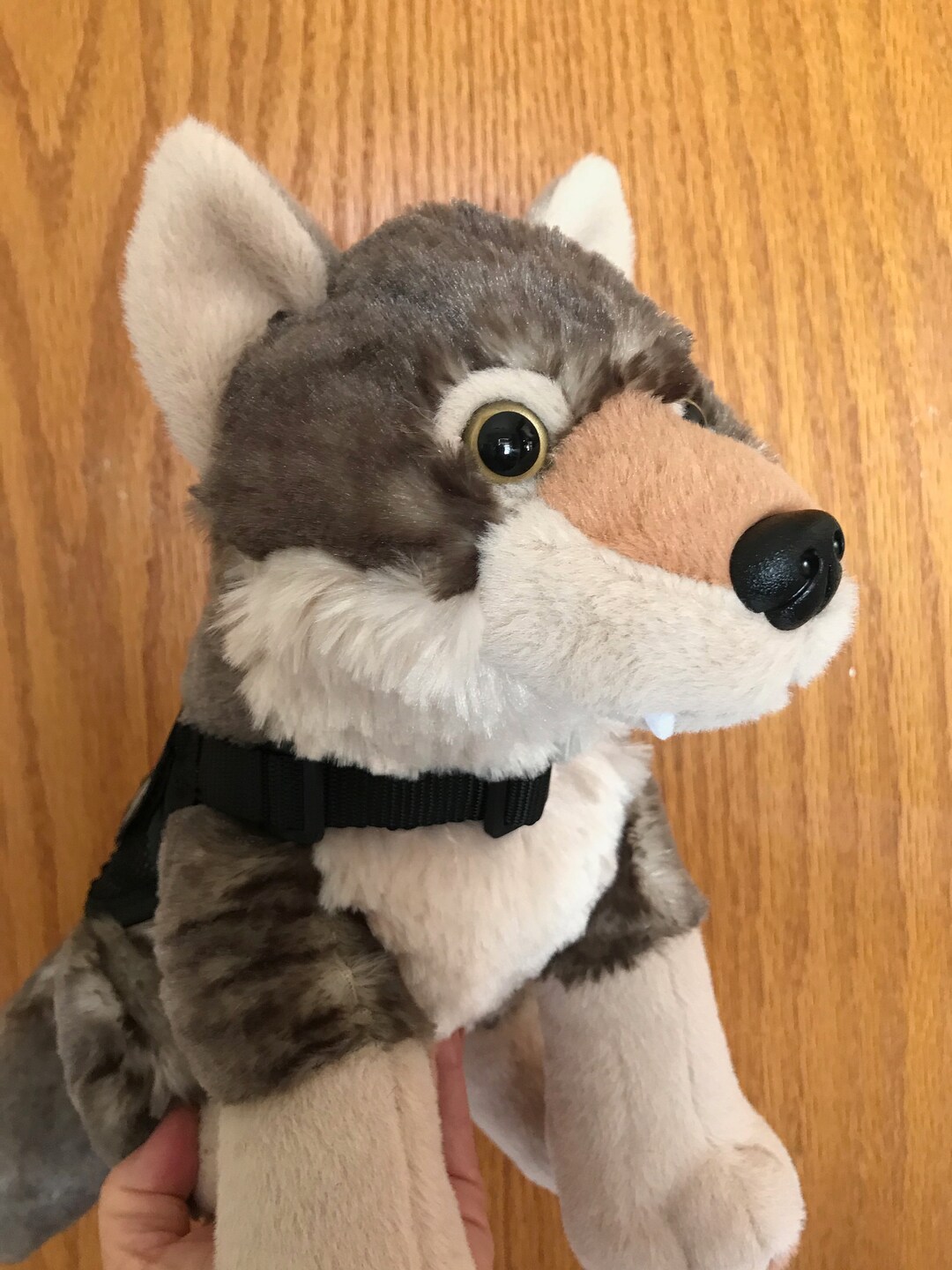 Emotional Support Grey Wolf Plush Stuffed Animal Personalized Gift Toy ...