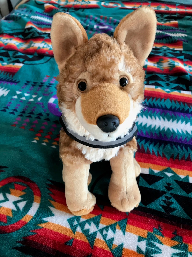 Emotional Support Coyote Stuffed Animal Plushie Toy Etsy