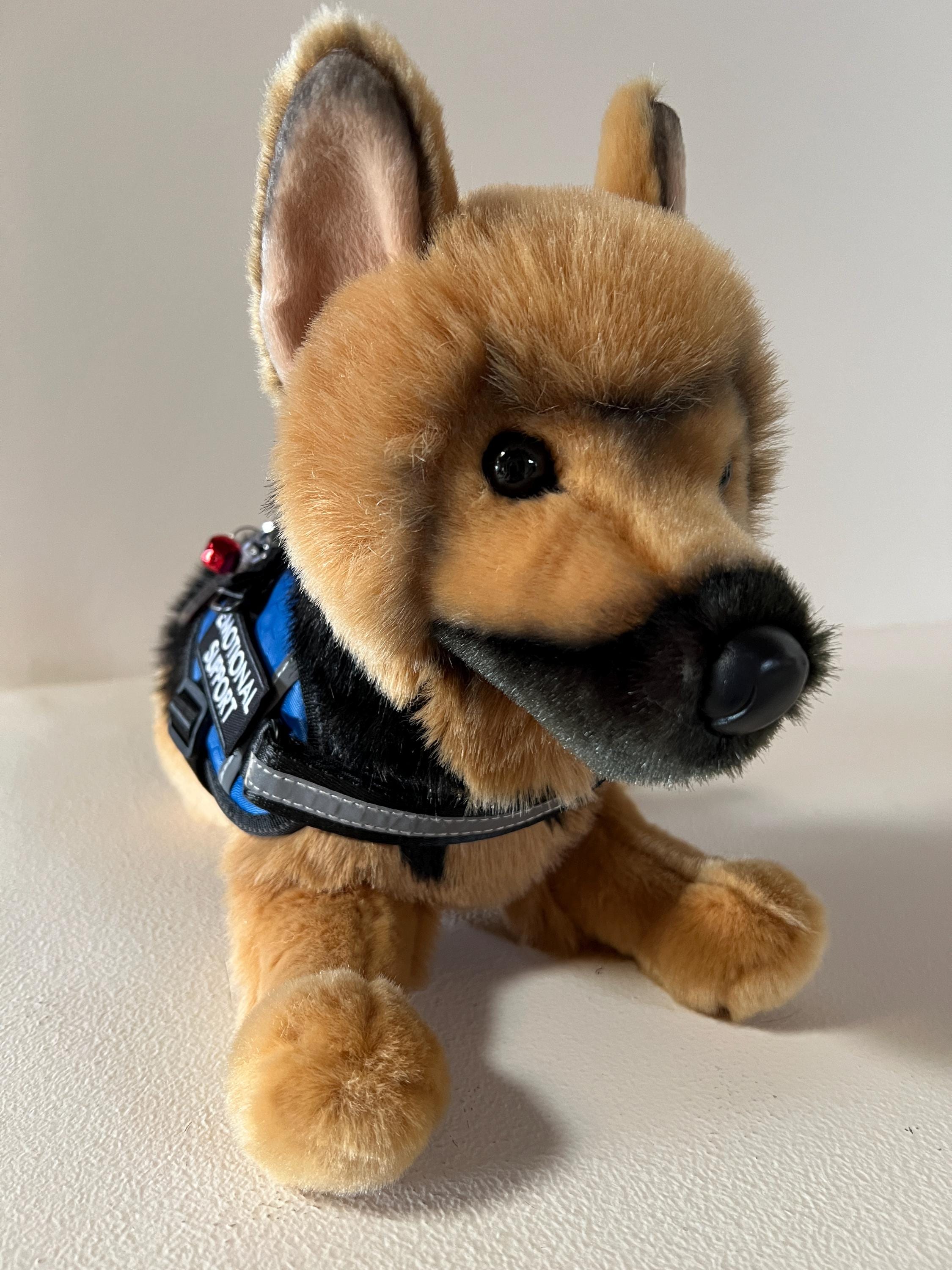 ESSA ジャーマンシェパード犬 感情支援ぬいぐるみ 名入れギフト玩具