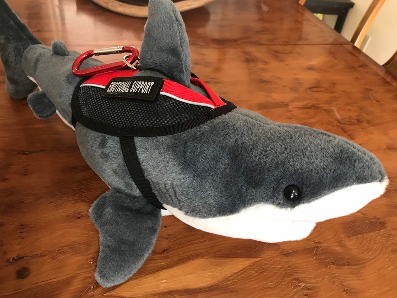 Emotional Support Great White Shark Plush Stuffed Animal Personalized Gift Toy image 6