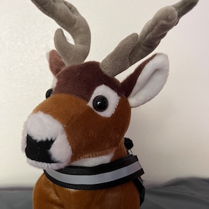 Jouet cadeau personnalisé en peluche en peluche avec cerf à queue blanche