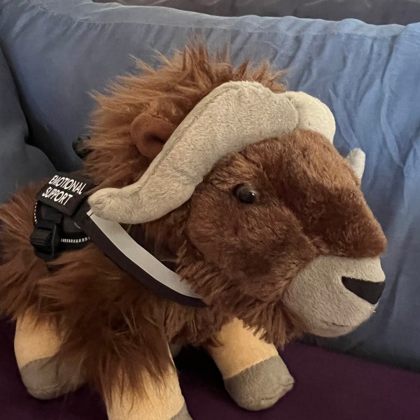 Emotional Support Musk Ox Plush Stuffed Animal Personalized Gift Toy