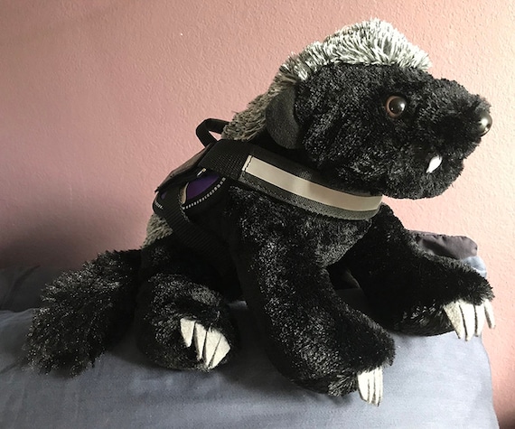 Emotional Support Honey Badger Stuffed Animal Plush Personalized Gift Toy 