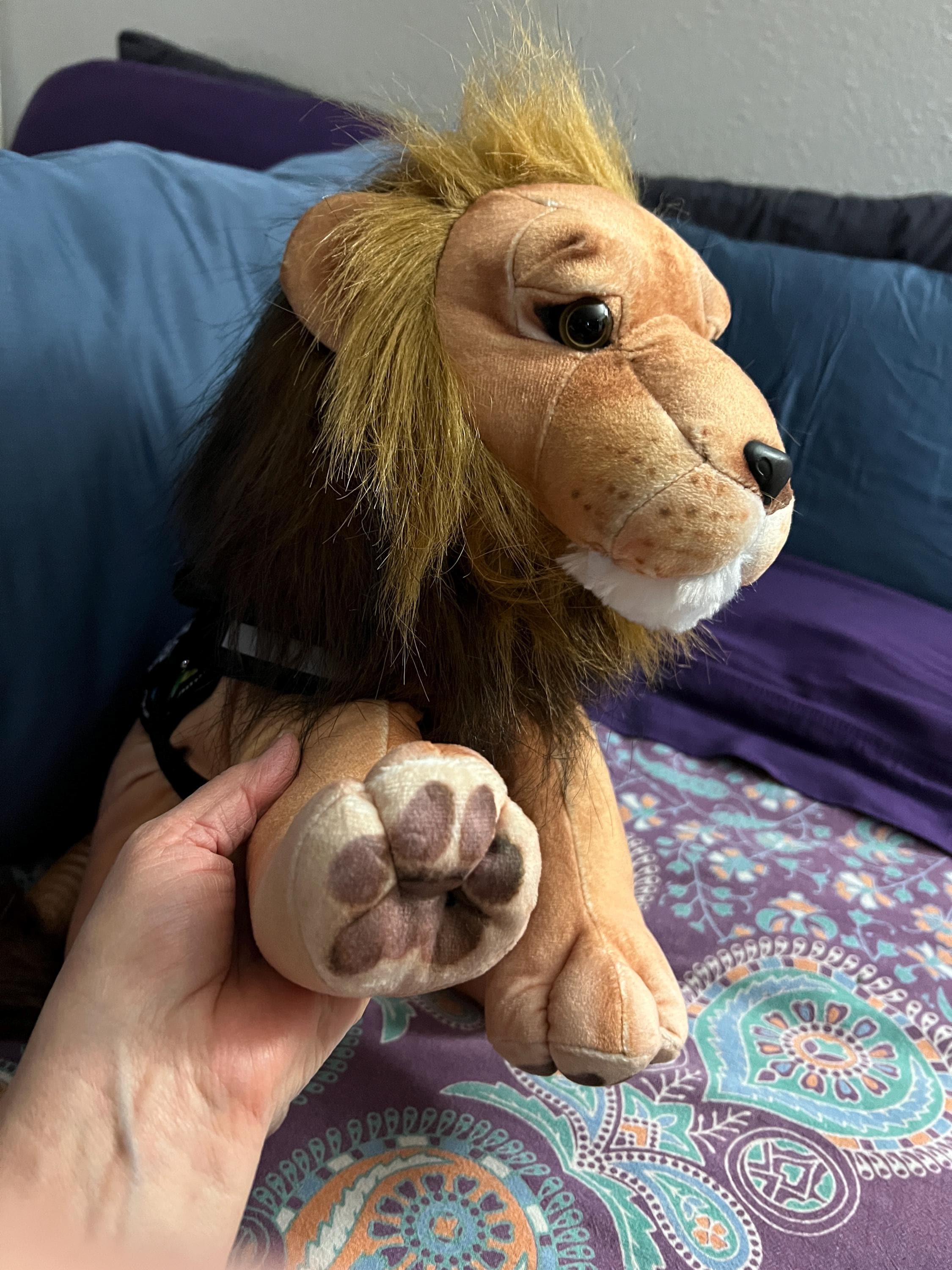 ESSA Lion Aslan Large Big Cat Emotional Support Plush Stuffed