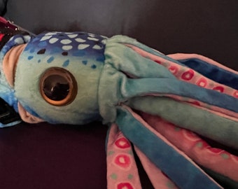 Emotional Support Squid Plush Stuffed Animal Personalized Gift Toy