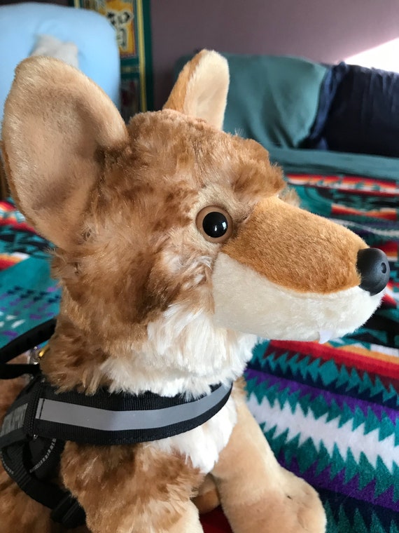 Emotional Support Coyote Plush Stuffed Animal Personalized Gift
