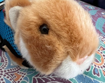Emotional Support Golden Hamster Plush Stuffed Animal Personalized Gift Toy