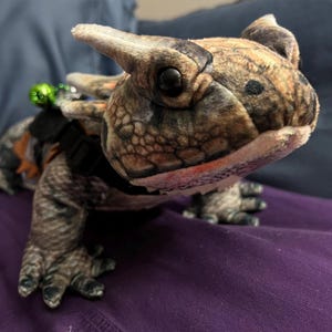 Emotionale Unterstützung Horned Lizard Plüsch Stofftier personalisierte Geschenk Spielzeug