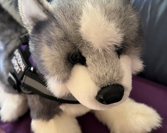 ESSA Husky Dog Emotional Support Plush Stuffed Animal Personalized Gift Toy