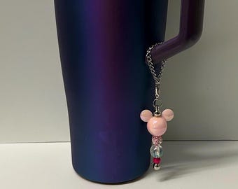 Tumbler water bottle charm bling, Disney gift, DCL cruise, fish extender gift, Pixie Dust