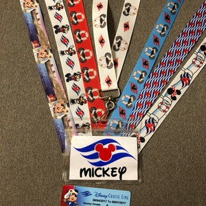 Lanyard & badge set DCL Disney cruise; key to the world