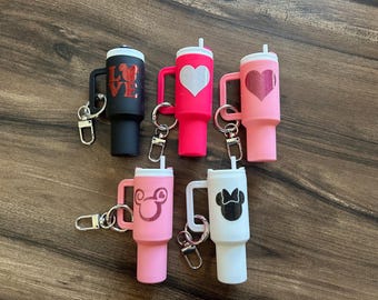 Tumbler chapstick holder keychain, Valentine's Day, Galentine's, Disney gift, DCL cruise