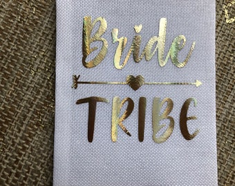 Bride Tribe - Wine gift bags, bachelorette party gift, bridesmaid, wedding, champagne, custom