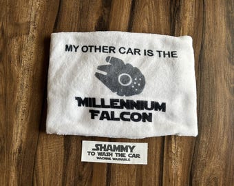 Shammy car wash towel auto detail FE gift for men Dad gift for Disney fan or Fish Extender cruise gift for men guys; new driver new car gift