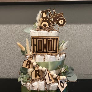 Western Baby Diaper Cake /please read item details