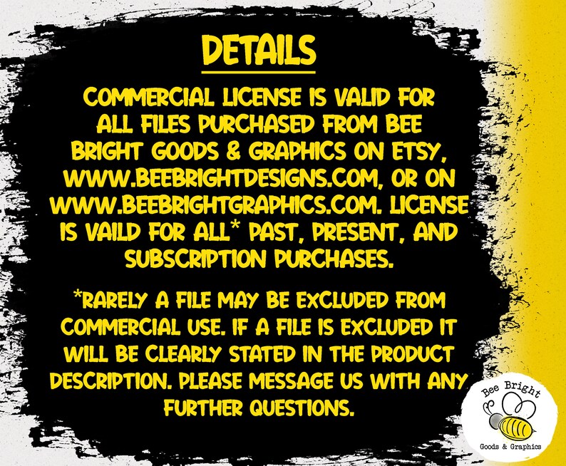 Download Commercial License Good For Digital Files SVG PNG DXF | Etsy