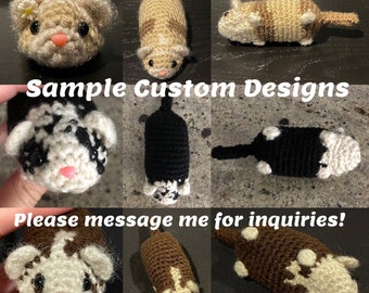Ferret Dookling Custom Design Amigurumi Plush