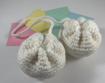Steam Bao Amigurumi Car Rear View Mirror Accessory Charm