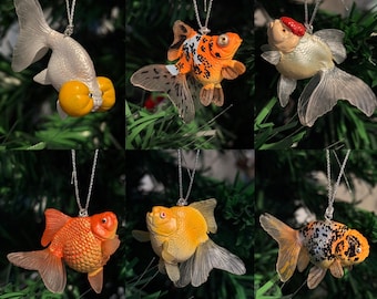 Goldfish Figurine Ornaments (set of 6)