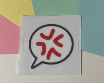Anime Anger Mark Transparent Vinyl Decal