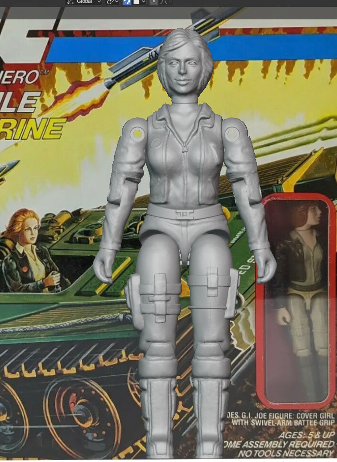 GI Joe Cover Girl Etsy