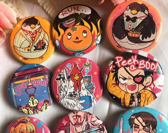 Yakuza  1 1/2" Buttons