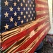 Rustic American Wood Flag - Etsy